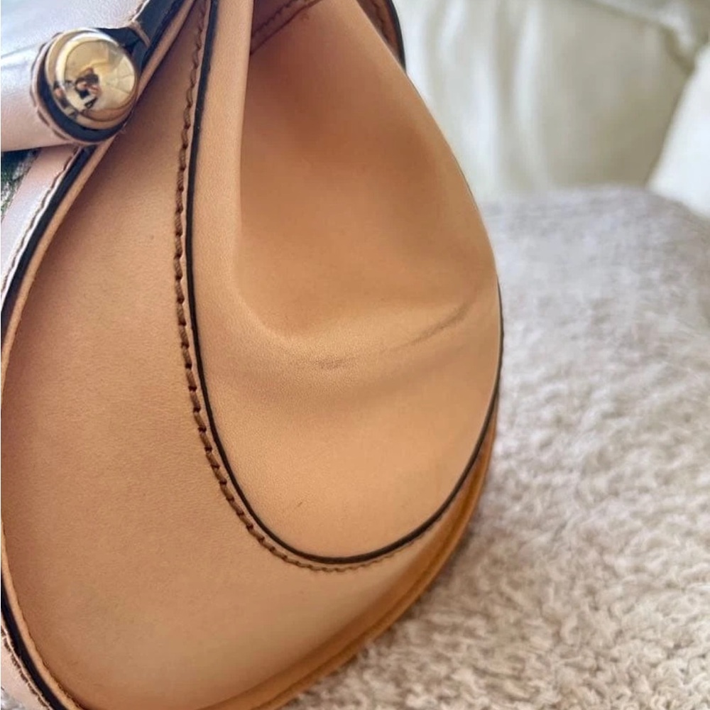 Gucci Floral Canvas and Beige Leather Satchel - Picture 8 of 16